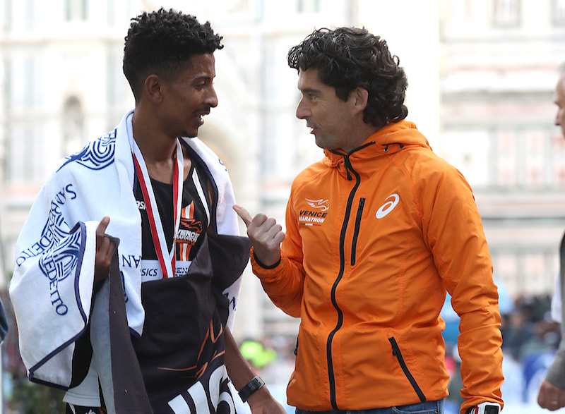 Eyob Fanel Ghebrehiwet con Lorenzo Cortesi
